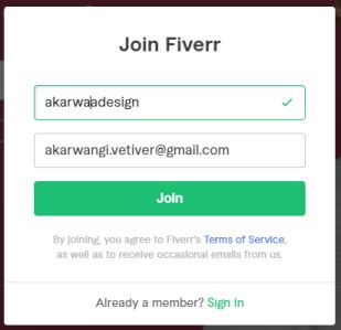 daftar akun fiverr